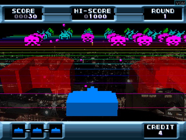 Image in-game du jeu Simple 1500 Series Vol. 73 - The Invaders ~Space Invaders 1500~ sur Sony Playstation