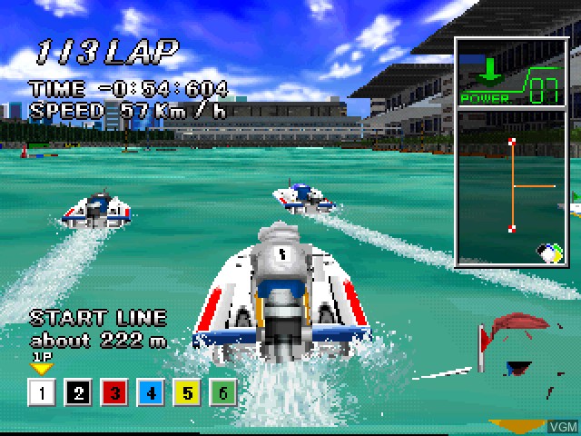 Image in-game du jeu Virtual Kyotei '99 sur Sony Playstation