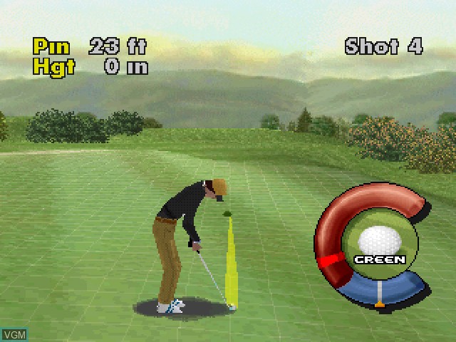 Image in-game du jeu Actua Golf sur Sony Playstation