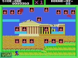 Image in-game du jeu Bomb Jack sur Sega SG-1000