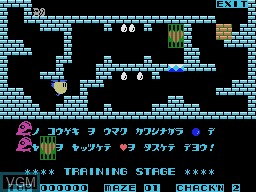 Image in-game du jeu Chack'n Pop sur Sega SG-1000