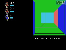 Image in-game du jeu Black Onyx, The sur Sega SG-1000