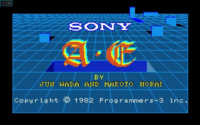 Image de l'ecran titre du jeu A.E. sur Sony SMC-777