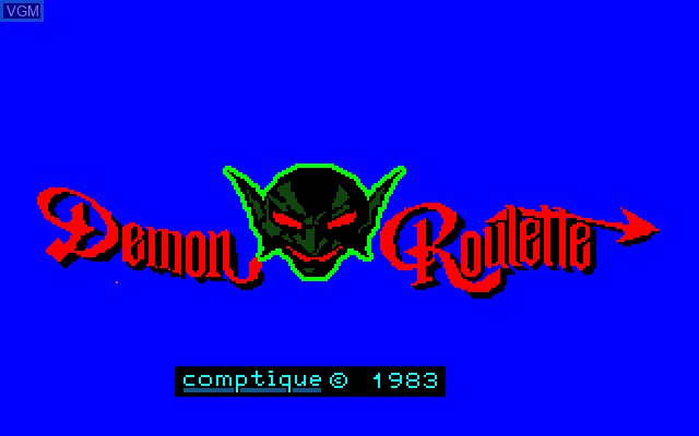 Image de l'ecran titre du jeu Demon Roulette sur Sony SMC-777
