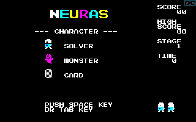 Image de l'ecran titre du jeu Neuras sur Sony SMC-777
