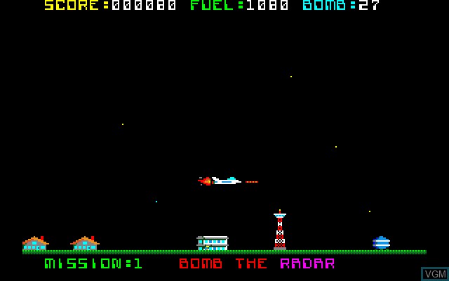 Image in-game du jeu Star Blazer sur Sony SMC-777