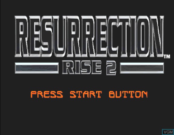 Image de l'ecran titre du jeu Resurrection - Rise 2 sur Sega Saturn