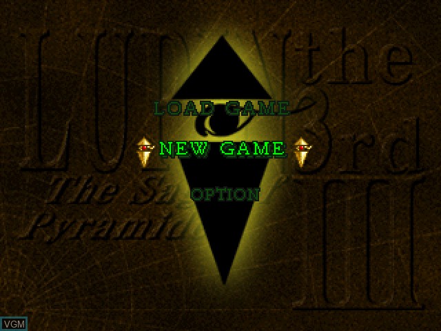 Image du menu du jeu Lupin Sansei - Pyramid no Kenja sur Sega Saturn