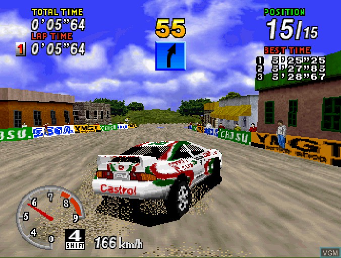 Image in-game du jeu Sega Rally Championship sur Sega Saturn