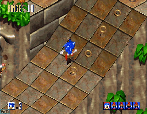 Image in-game du jeu Sonic 3D - Flickies' Island sur Sega Saturn