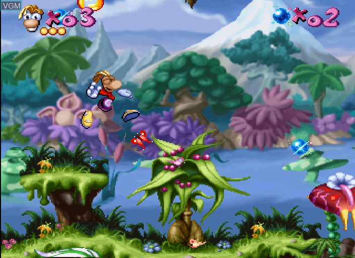 Image in-game du jeu Rayman sur Sega Saturn