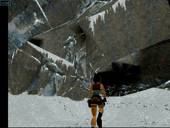 Image in-game du jeu Tomb Raider sur Sega Saturn