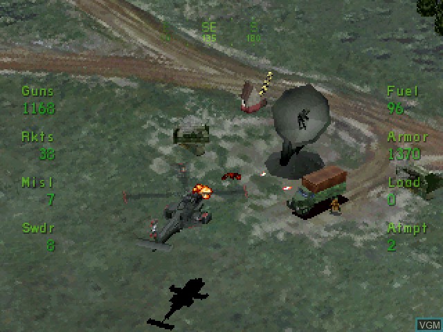 Image in-game du jeu Soviet Strike sur Sega Saturn