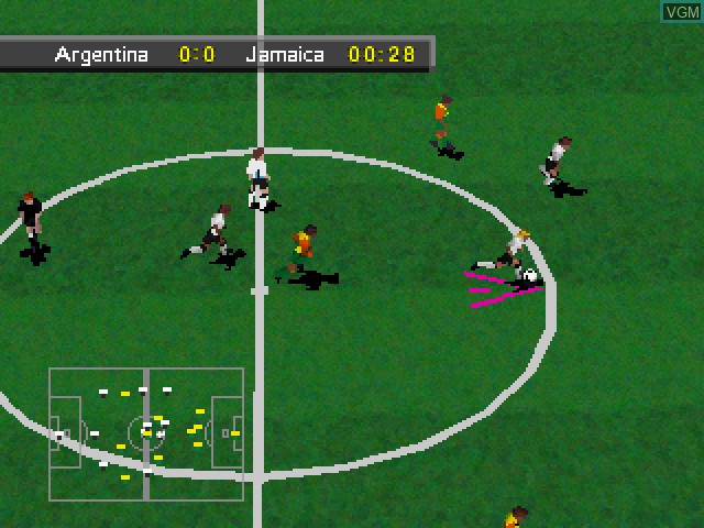 Image in-game du jeu Olympic Soccer sur Sega Saturn