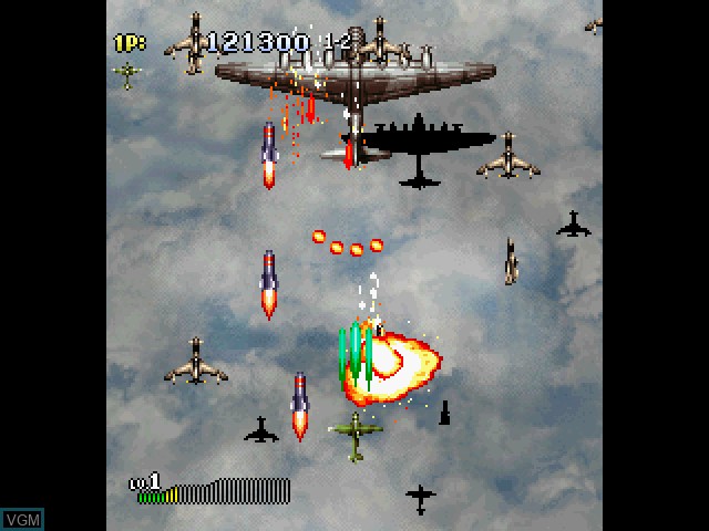 Image in-game du jeu Strikers 1945 II sur Sega Saturn
