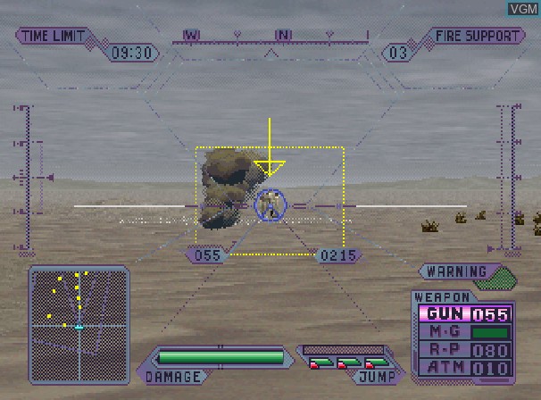 Image in-game du jeu GunGriffon II sur Sega Saturn