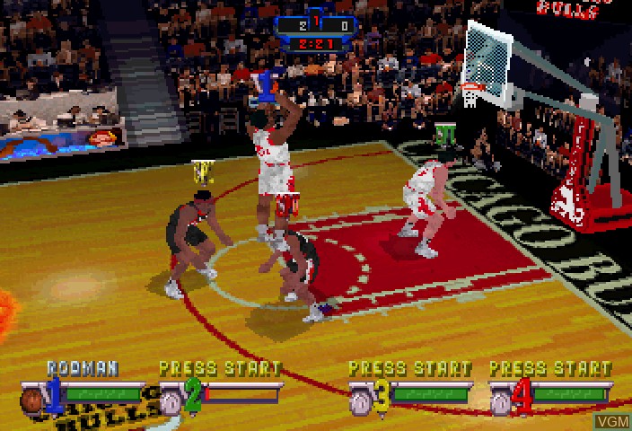 Image in-game du jeu NBA Jam Extreme sur Sega Saturn
