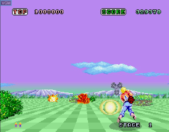 Image in-game du jeu Sega Ages Vol. 2 - Space Harrier sur Sega Saturn