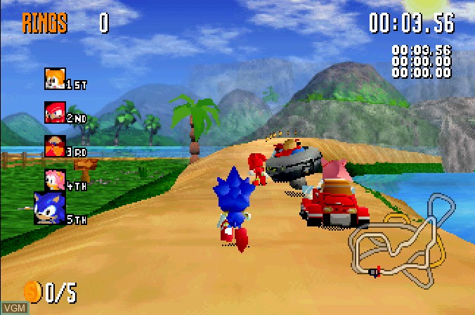 Image in-game du jeu Sonic R sur Sega Saturn