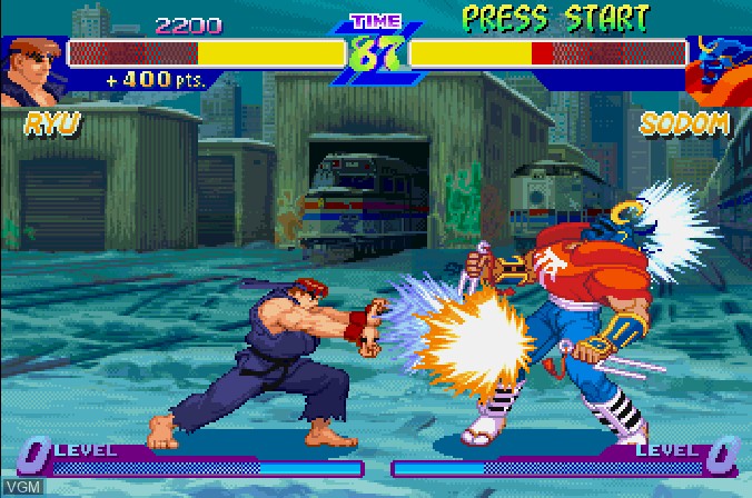 Image in-game du jeu Street Fighter Alpha - Warriors' Dreams sur Sega Saturn