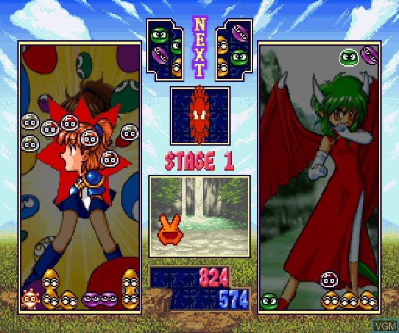 Image in-game du jeu Puyo Puyo Sun sur Sega Saturn