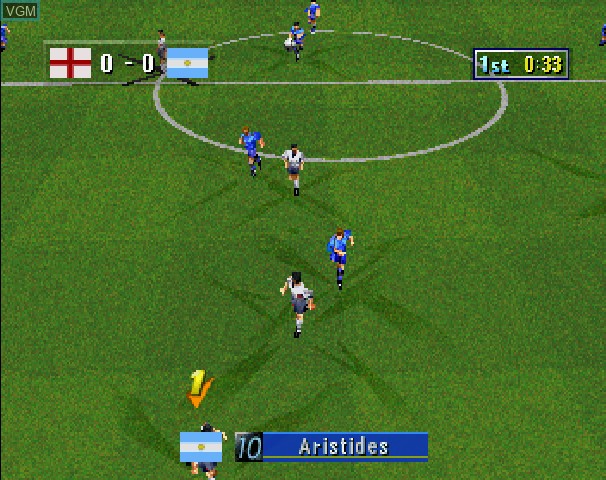 Image in-game du jeu Sega Worldwide Soccer '98 sur Sega Saturn