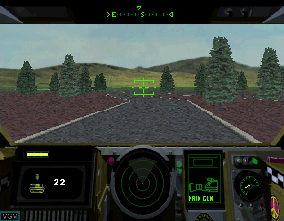 Image in-game du jeu Shellshock sur Sega Saturn