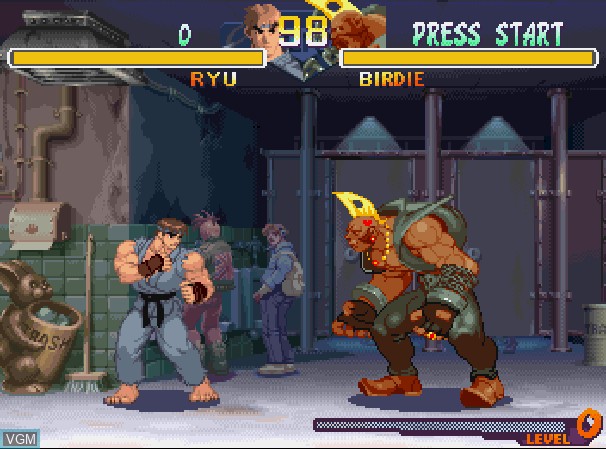 Image in-game du jeu Street Fighter Zero 2' sur Sega Saturn