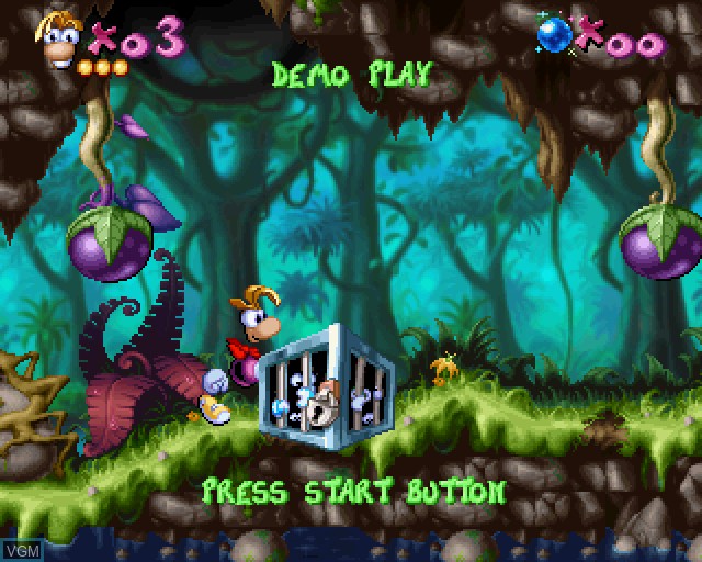 Image in-game du jeu Rayman sur Sega Saturn