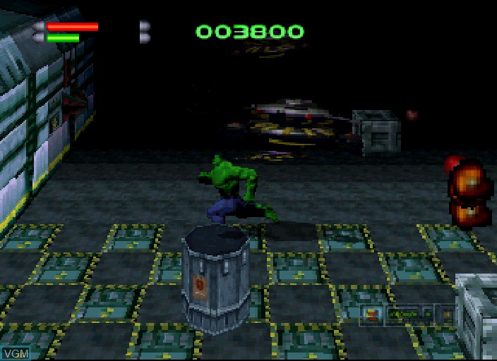 Image in-game du jeu Incredible Hulk, The - The Pantheon Saga sur Sega Saturn