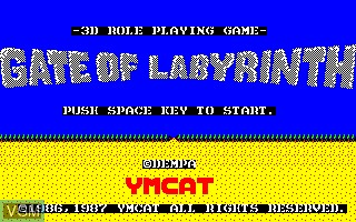Image de l'ecran titre du jeu Gate of Labyrinth sur Sharp X1