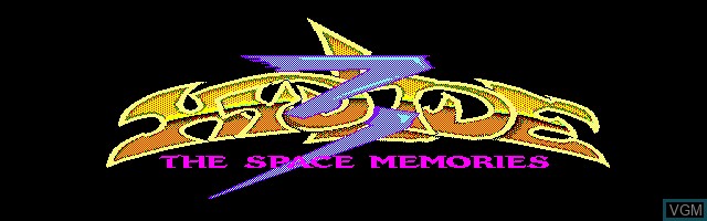Image de l'ecran titre du jeu Hydlide 3 - The Space Memories sur Sharp X1