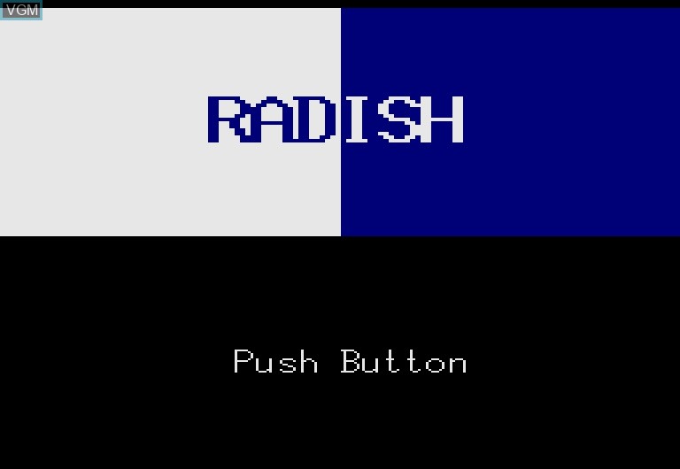 Image de l'ecran titre du jeu Radish sur Sharp X68000