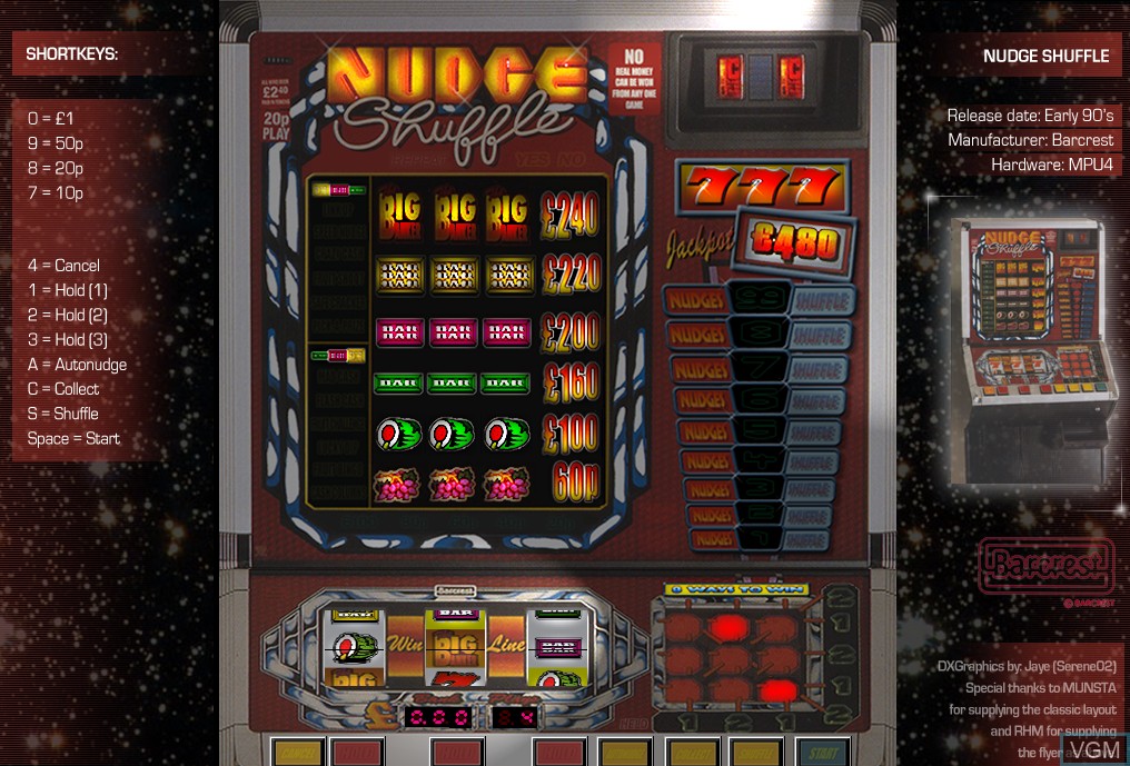 Image in-game du jeu Nudge Shuffle sur Machines à sous