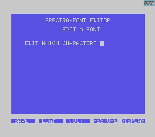Spectra Font Editor
