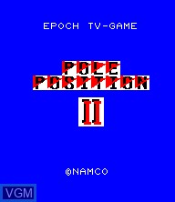 Image de l'ecran titre du jeu Pole Position II sur Epoch S. Cassette Vision