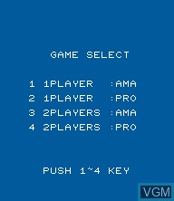 Image du menu du jeu Super Baseball sur Epoch S. Cassette Vision
