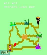 Image du menu du jeu Y2 Monster Land sur Epoch S. Cassette Vision