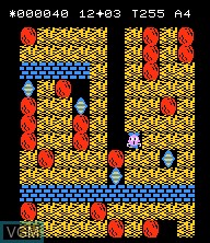 Image in-game du jeu Boulder Dash sur Epoch S. Cassette Vision