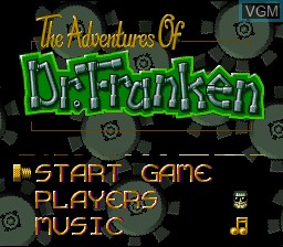 Image de l'ecran titre du jeu Adventures of Dr. Franken, The sur Nintendo Super NES