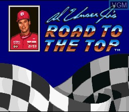 Image de l'ecran titre du jeu Al Unser Jr.'s Road to the Top sur Nintendo Super NES