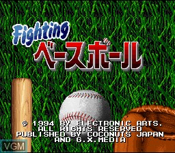 Image de l'ecran titre du jeu Fighting Baseball sur Nintendo Super NES