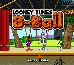 Image de l'ecran titre du jeu Looney Tunes Basketball sur Nintendo Super NES