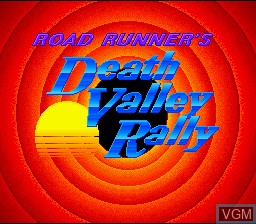 Image de l'ecran titre du jeu Road Runner's Death Valley Rally sur Nintendo Super NES