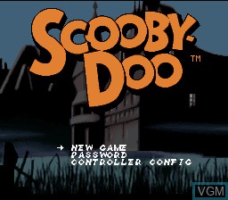 Image de l'ecran titre du jeu Scooby-Doo Mystery sur Nintendo Super NES