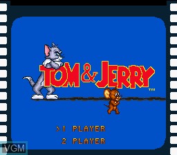 Image de l'ecran titre du jeu Tom & Jerry sur Nintendo Super NES