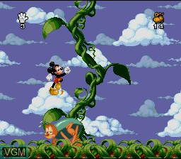 Image du menu du jeu Mickey Mania sur Nintendo Super NES