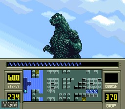 Image in-game du jeu Super Godzilla sur Nintendo Super NES
