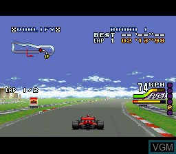 Image in-game du jeu Michael Andretti's Indy Car Challenge sur Nintendo Super NES