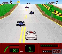 Image in-game du jeu Mountain Bike Rally/Speed Racer sur Nintendo Super NES